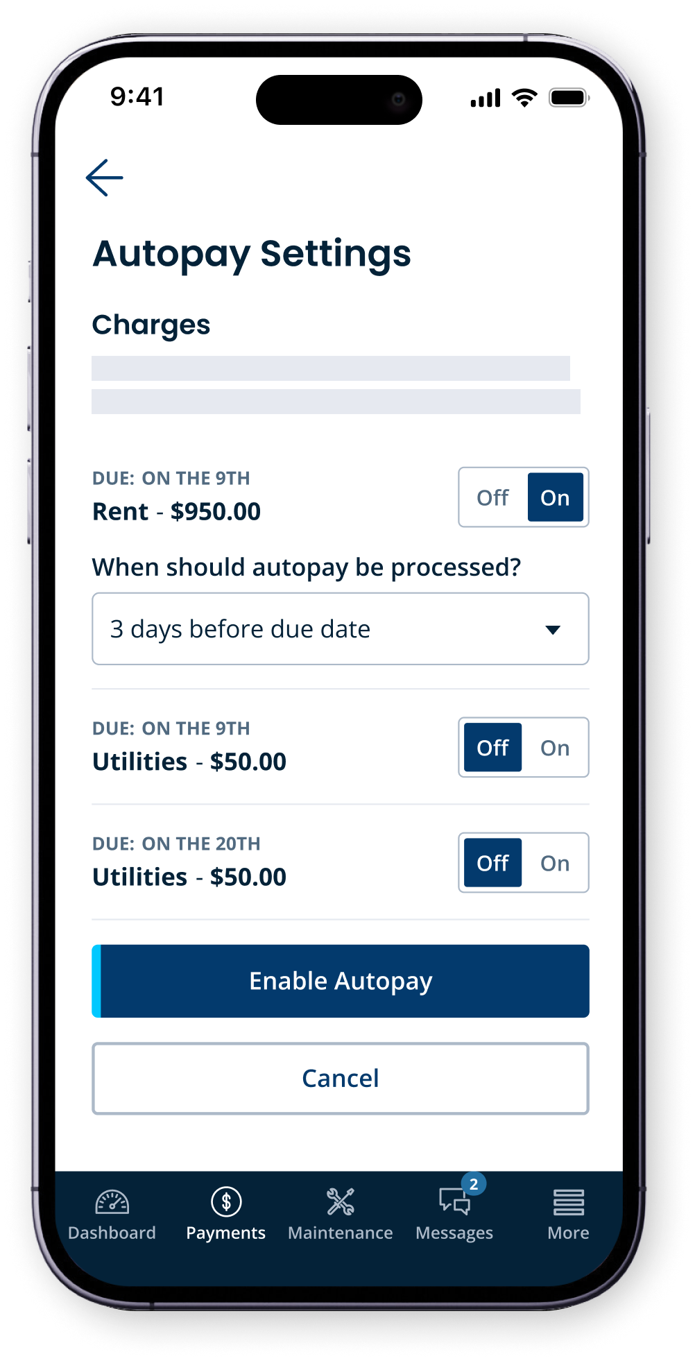 Payment Autopay Tenant Appabstract