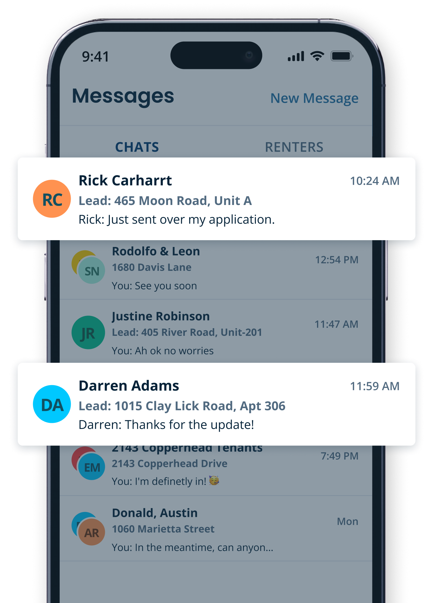 Messages UI Mobile